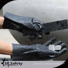 SRSAFETY pvc dottetd перчатки химической безопасности перчатки с ПВХ покрытием